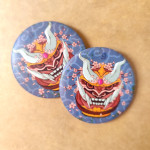 Daruma Button Pin