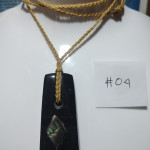 black stone aquaman style pendant
