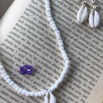 Shell Set Necklace & Earrings